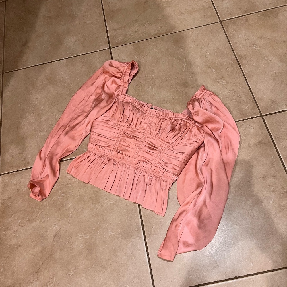 Light Pink Ulla Johnson Long Sleece Blouse